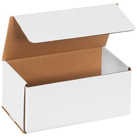 Bsc Preferred 9 x 5 x 4'' White Corrugated Mailers, 50PK BUY00029182